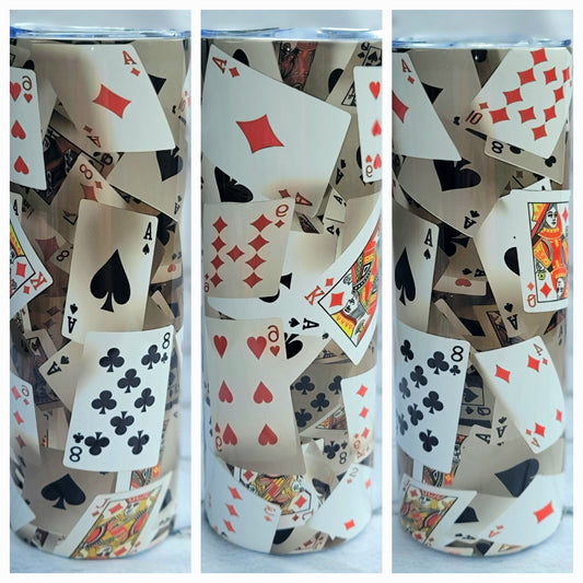 3D Playing Cards Tumbler