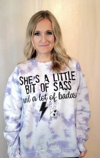 She's a Little Bit of Sass Crew Neck